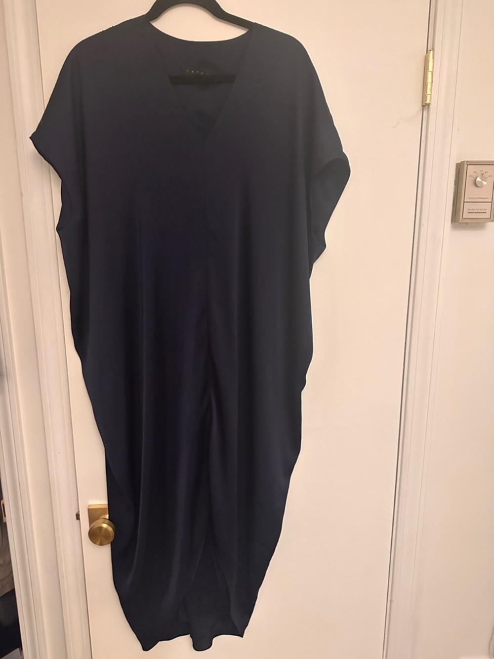 Hatch Riviera Dress V-Neck Maternity Dress - Size Petite